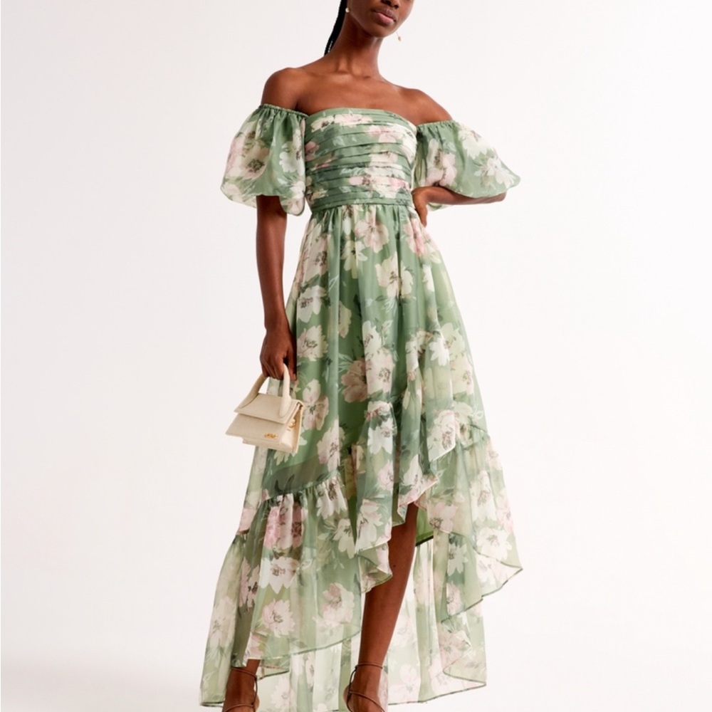 Floral Green Dress
